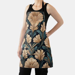 Art Deco Floral Apron