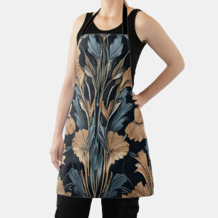 Art Deco Floral Apron