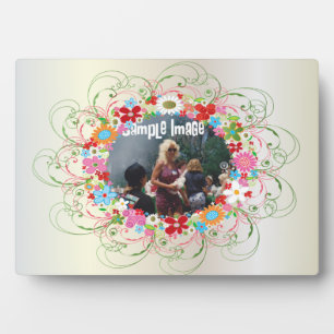 Art Deco Floral Art Plaque