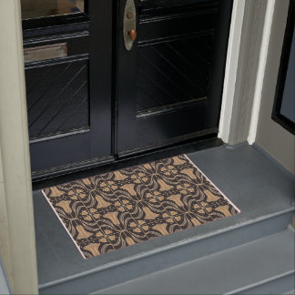 Art Deco Floral. Bluebell flowers 2 Doormat