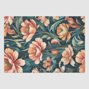 Art Deco Floral Design Tissue Paper