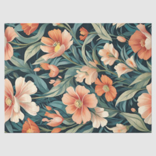 Art Deco Floral Design Tissue Paper