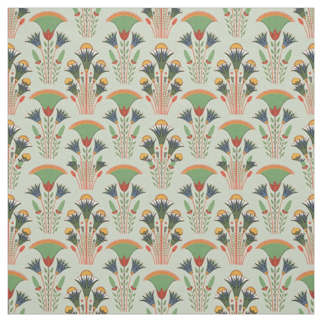 Art Deco Floral Fabric (Swatch)