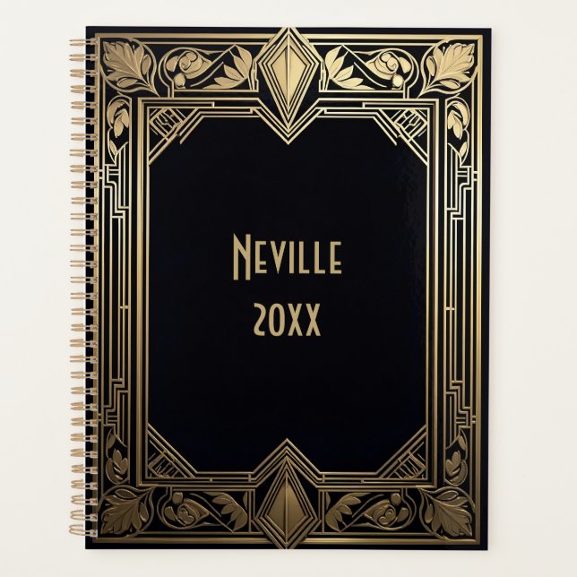 Art Deco Floral Frame Planner (Front)