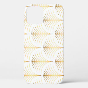 Art Deco Floral: Golden Elegance. iPhone 12 Case