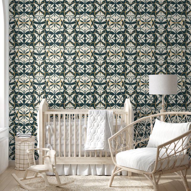 Art Deco Flourish Wallpaper (Kids)