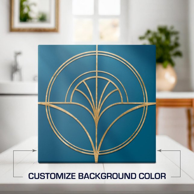 Art Deco Flower Fan Line Shape - Change Background Tile (Creator Uploaded)