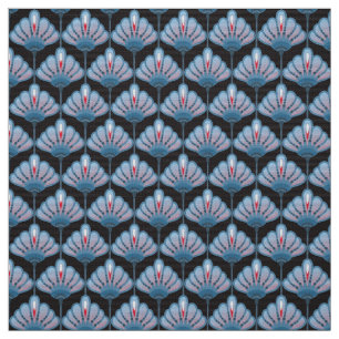 Art Deco Flower Lily Pattern DIY Fabric