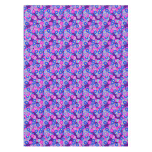 Art Deco flower pattern - violet, blue and purple Tablecloth