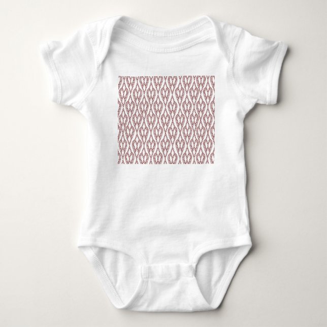 Art Deco Flowerbeds  Baby Bodysuit (Front)