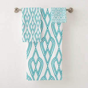Art Deco Flowerbeds  Bath Towel Set