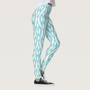 Art Deco Flowerbeds  Leggings