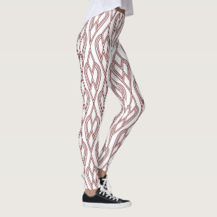 Art Deco Flowerbeds  Leggings