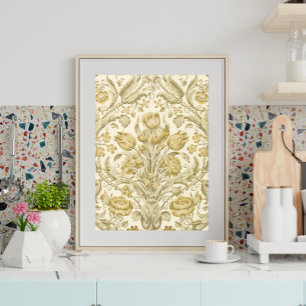 Art Deco Flowers Decoupage Tissue Paper