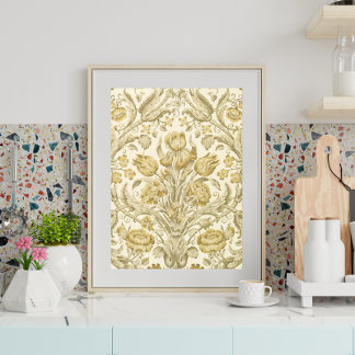 Art Deco Flowers Decoupage Tissue Paper