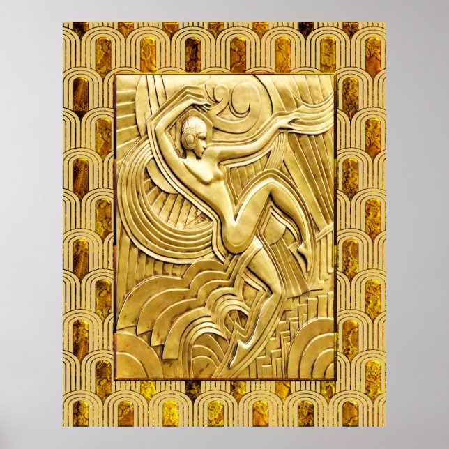 Art Deco Follies Bergere -  Maurice Pico Poster. Poster (Front)