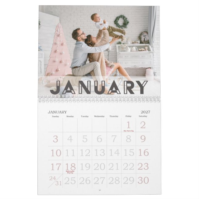 Art Deco Font | 2026 Photo Calendar (Jan 2027)