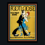 Art Deco "Footloose" Sheet Music Print 12 x 16<br><div class="desc">Cute Deco Sheet  Music Cover- 12 x 16</div>