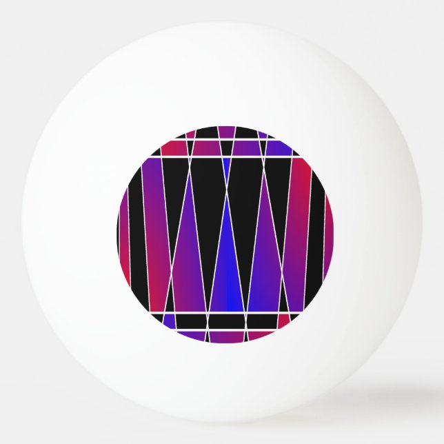 Art Deco 'Fractured'  by Kenneth Yoncich Ping Pong Ball (Front)