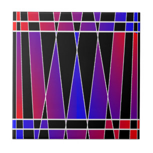 Art Deco 'Fractured' by Kenneth Yoncich Tile