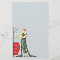 Art Deco Friday Vintage Fashion Illustration