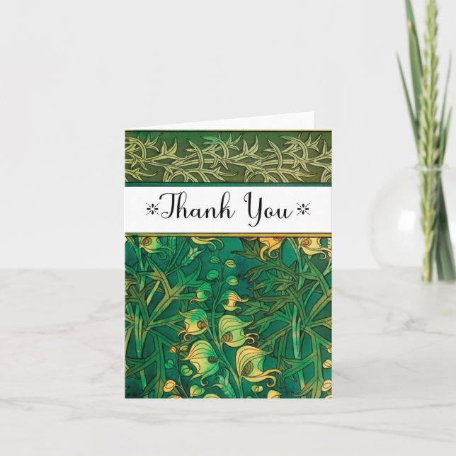 Art Deco Garden Thank You Notes (Front)