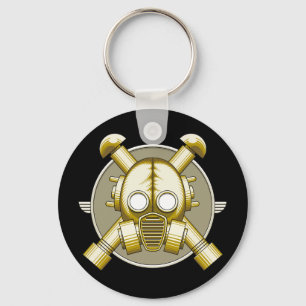 Art Deco Gasmask keychain