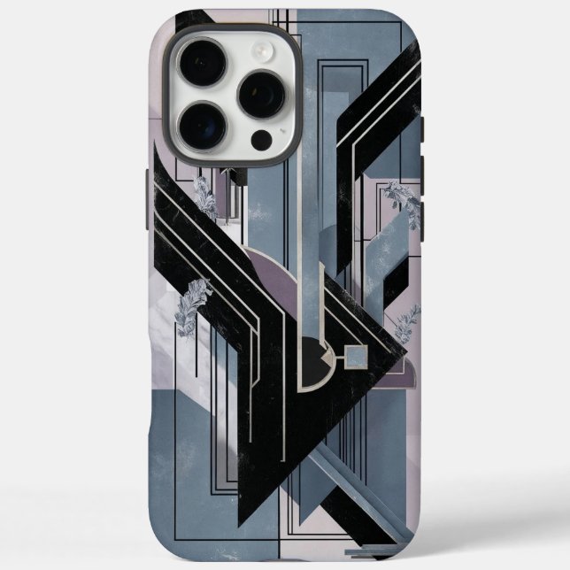 Art Deco Geometric Abstract iPhone Case (Back)