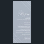 Art Deco Geometric Diamond Wedding Menu Card<br><div class="desc">Gorgeous,  on-trend wedding invitations featuring a diamond geometric design. All black text makes this design truly stand out. Perfect for an art-deco or ultra-mod wedding,  they're classic and classy with a chic geometric touch.</div>