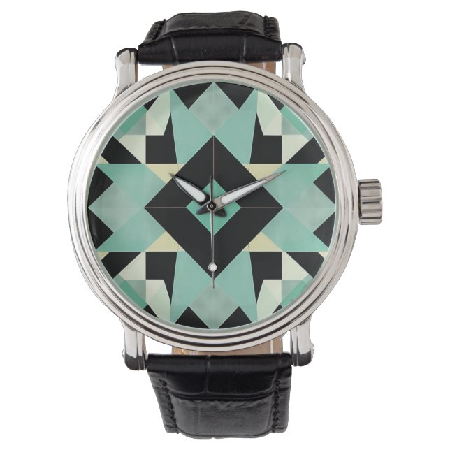 Art Deco Geometric eWatch Watch (Front)