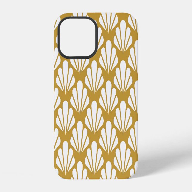 Art Deco, geometric floral seamless pattern. iPhone Case (Back)