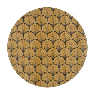 Art Deco Geometric Floral Texture Cutting Board
