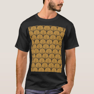 Art Deco Geometric Floral Texture T-Shirt