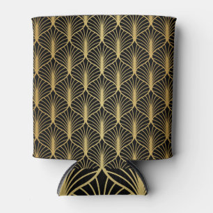 Art Deco Geometric Luxury Pattern Can Cooler