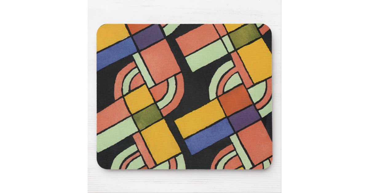 Art Deco Geometric Pattern - Mousepad | Zazzle