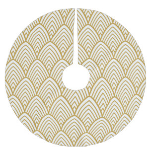 Art Deco geometric seamless pattern. Brushed Polyester Tree Skirt
