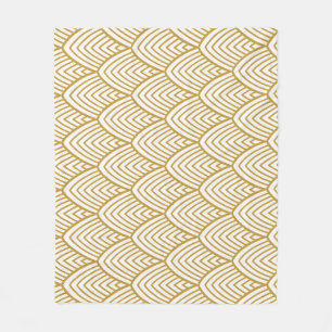 Art Deco geometric seamless pattern. Fleece Blanket