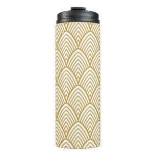 Art Deco geometric seamless pattern. Thermal Tumbler