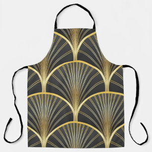 Art Deco Geometric Texture Illustration Apron