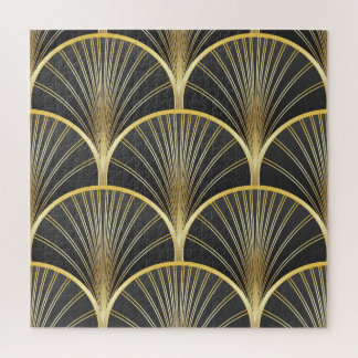 Art Deco Geometric Texture Illustration Jigsaw Puzzle
