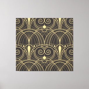 Art Deco Geometric Tiles Luxury. Canvas Print