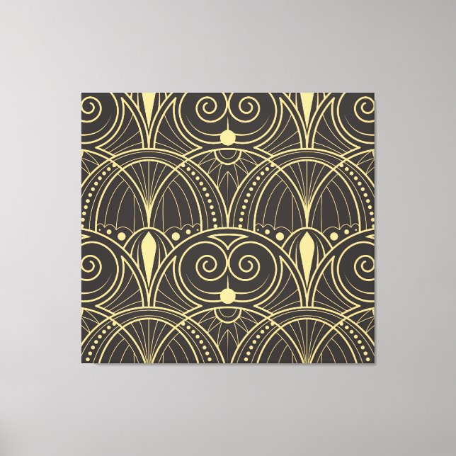 Art Deco Geometric Tiles Luxury. Canvas Print (Front)