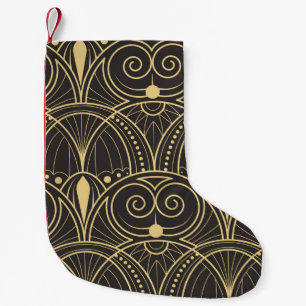 Art Deco Geometric Tiles Luxury. Small Christmas Stocking