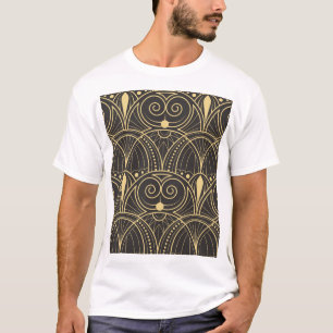 Art Deco Geometric Tiles Luxury. T-Shirt