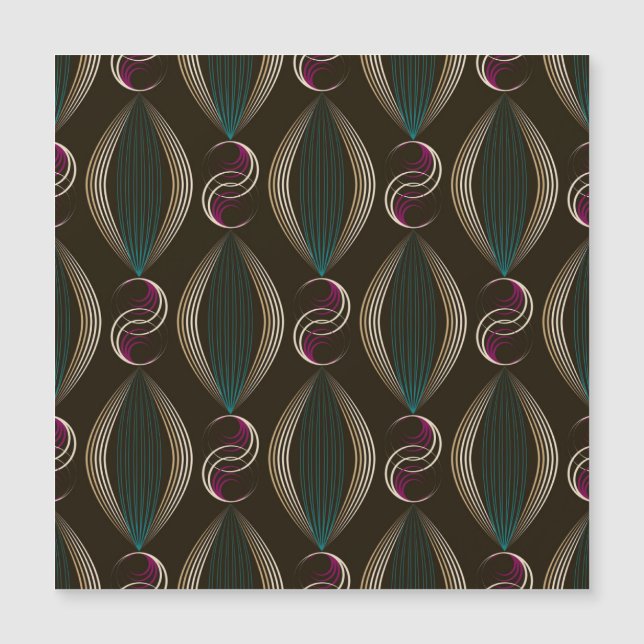Art deco: geometric vintage pattern. (Front)