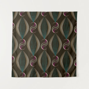 Art deco: geometric vintage pattern. tapestry
