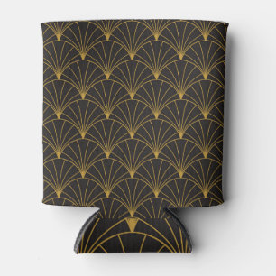 Art Deco geometric, vintage seamless pattern. Can Cooler