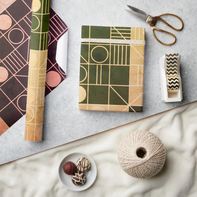 Art Deco Geometric Wrapping Paper (Crafts)