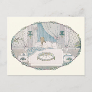 Art Deco Girl and Robin by H. Willebeek Le Mair Postcard