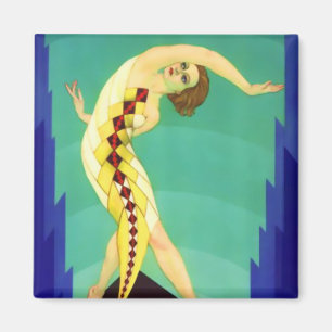Art Deco Girl Magnet